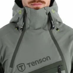 Tenson, Aerismo Jackorak Ski-jas Heren Grey Groen -XUEFENG EXTREME OUTFIT tenson aerismo jackorak aa jas gevoerd heren grey groen 22tenso109v2 BI 09