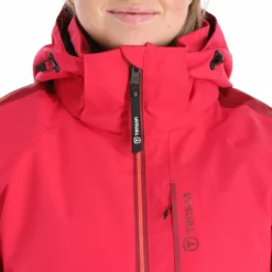 Tenson, Core Ski Jacket Ski-jas Dames Cerise Rood 20 Tenson, Core Ski Jacket Ski-jas Dames Cerise Rood -XUEFENG EXTREME OUTFIT tenson core ski jacket aa jas gevoerd dames cerise rood AA21ten107a BI 07