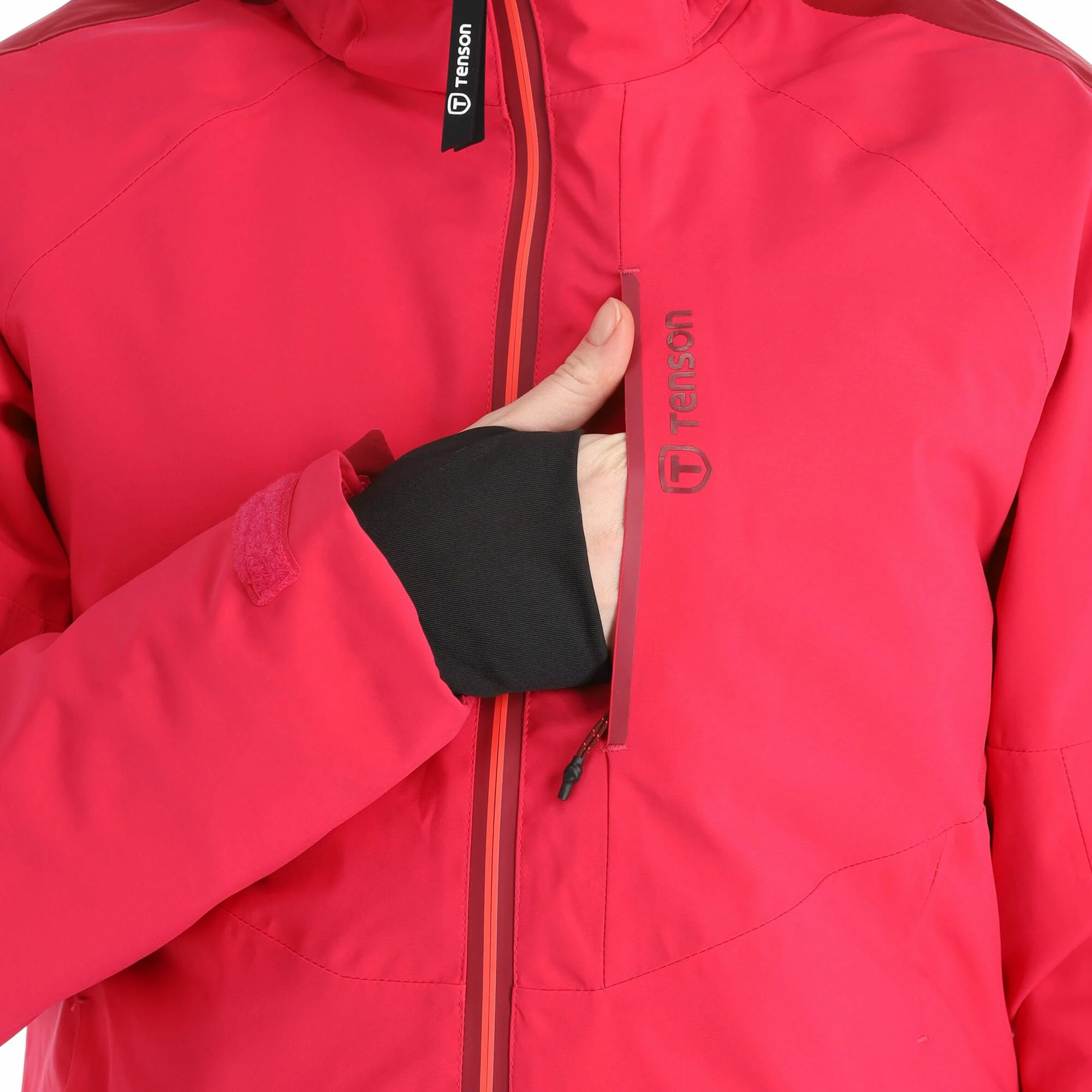 Tenson, Core Ski Jacket Ski-jas Dames Cerise Rood 12 Tenson, Core Ski Jacket Ski-jas Dames Cerise Rood - Afbeelding 10