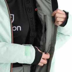 Tenson, Core Ski Jacket Ski-jas Dames Light Groen -XUEFENG EXTREME OUTFIT tenson core ski jacket aa jas gevoerd dames light groen 22tenso102v3 BI 12