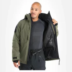 Tenson, Core Ski Jacket Ski-jas Heren Olive Groen -XUEFENG EXTREME OUTFIT tenson corepc plus jkt aa jas gevoerd heren olive groen AA11ten101d BI 05