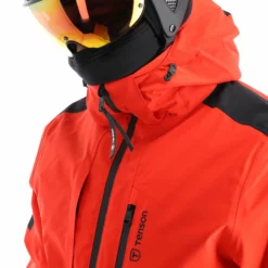 Tenson, Core Ski Jacket Ski-jas Heren Oranje -XUEFENG EXTREME OUTFIT tenson corepc plus jkt aa jas gevoerd heren rood AA11ten101a BI 06