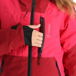 Tenson, Orbit Ski Jacket Ski-jas Dames Cerise Rood -XUEFENG EXTREME OUTFIT tenson orbit ski jacket aa jas gevoerd dames cerise rood 22tenso104v1 BI 10