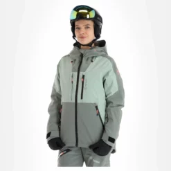 Tenson, Orbit Ski Jacket Ski-jas Dames Grey Groen -XUEFENG EXTREME OUTFIT tenson orbit ski jacket aa jas gevoerd dames grey groen 22tenso104v2 BI 04