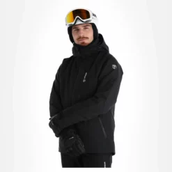 Tenson, Yoke Ski Jacket Ski-jas Heren Zwart -XUEFENG EXTREME OUTFIT tenson yoke ski jacket aa jas gevoerd heren zwart 22tenso110v3 BI 04