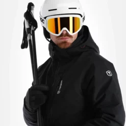 Tenson, Yoke Ski Jacket Ski-jas Heren Zwart -XUEFENG EXTREME OUTFIT tenson yoke ski jacket aa jas gevoerd heren zwart 22tenso110v3 BI 05
