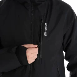 Tenson, Yoke Ski Jacket Ski-jas Heren Zwart -XUEFENG EXTREME OUTFIT tenson yoke ski jacket aa jas gevoerd heren zwart 22tenso110v3 BI 11